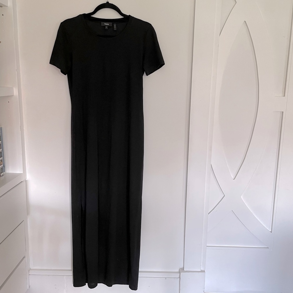 Theory Black Maxi Dress *Like New